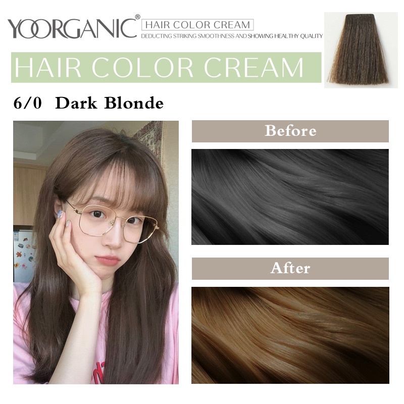 Yoorganic Hair Color Cream (Natural, Blonde, Copper, Funkey Colors ...