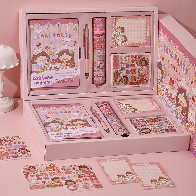 Infeel.me Cute Sticker Gift Box Set Scrapbook Decorative Sticker Set