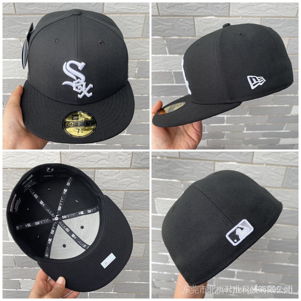 Snapback hat, closed hat, white Sox hat, NBA, suitable for both men and ...