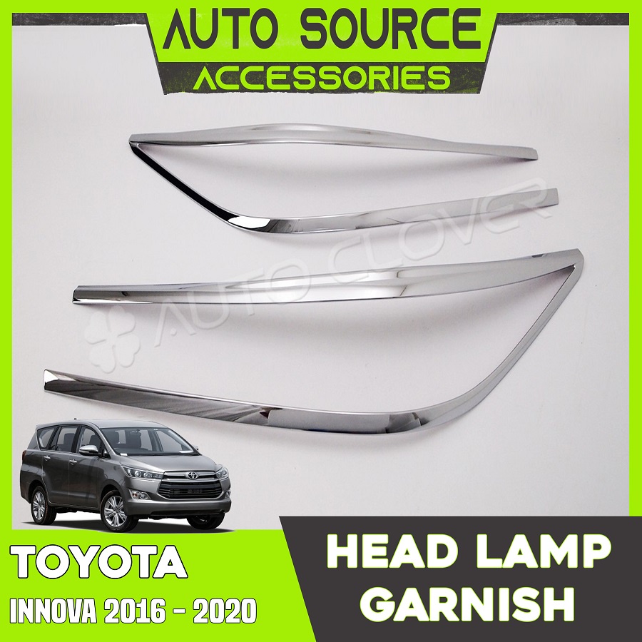 TOYOTA INNOVA HEAD LAMP GARNISH CHROME 2016 2017 2018 2019 2020 2021