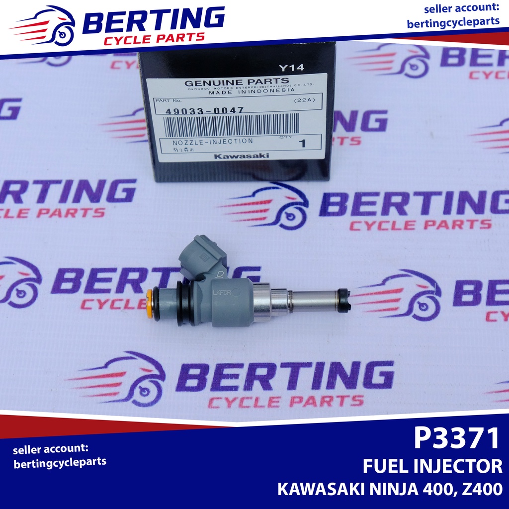 FUEL INJECTOR NOZZLE Kawasaki Ninja 400 Z400 Genuine 490330047