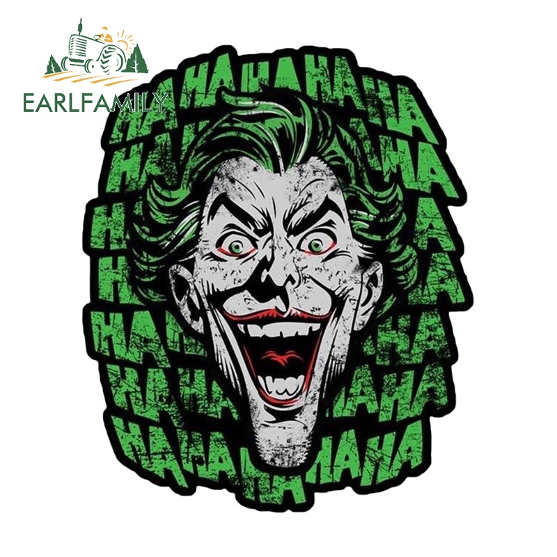 EARLFAMILY 13cm for Joker Car Stickers Waterproof Anime Windows Decal ...