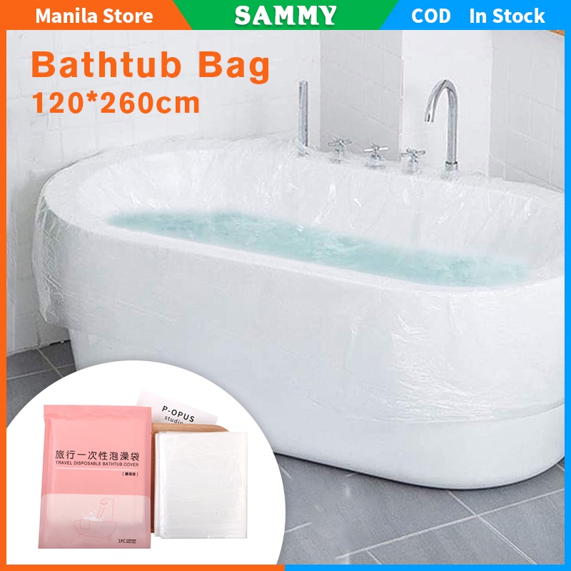 Disposable Portable Bathtub Cover Lining Travel Portable Bathtub Cover