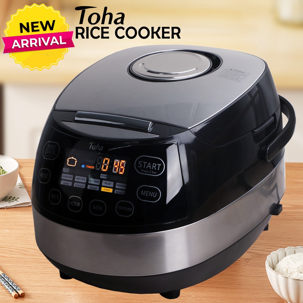 Rice Cooker with steamer Toha 5L Multifunctional Kitchen Appliances ...