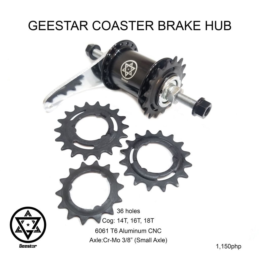 Geestar Psalm BMX DJ Cassette Hubs RHD 9T 14mm Big Axle 3 6 Pawls ...