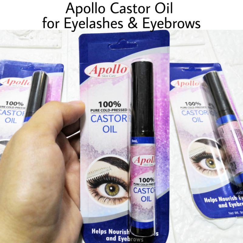 Apollo Castor Oil for Eyelashes & Eyebrows 3ml (100% cold press ...