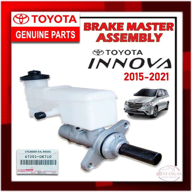 TOYOTA GENUINE PARTS BRAKE MASTER ASSEMBLY INNOVA 1GD 20152021 PN 472010K710 Shopee Philippines