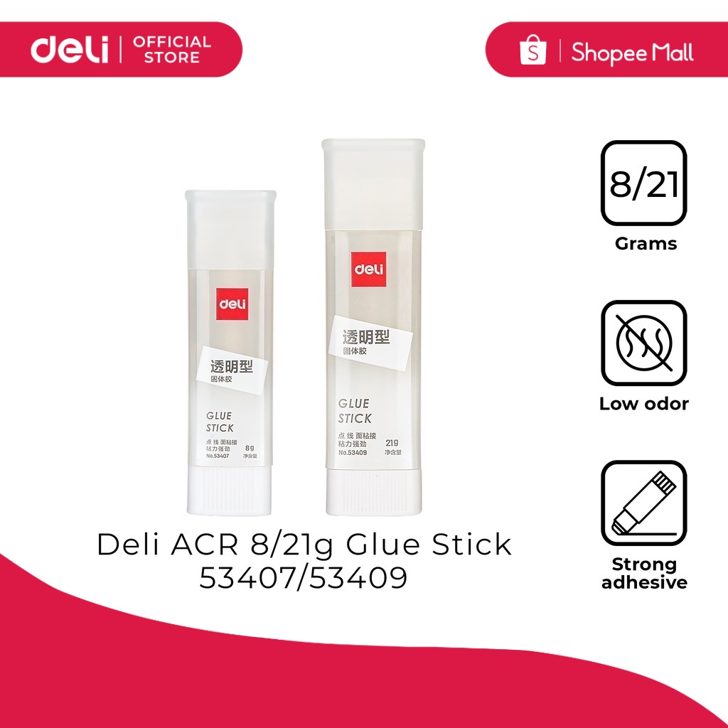 Deli 53407/53408/53409 ACR 8/13/21g Glue Stick | Shopee Philippines
