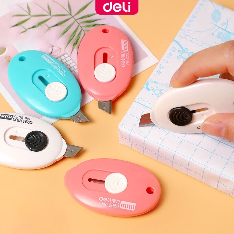 Deli Retractable Artistic Utility Knife Portable Art Knife Cutter Hard