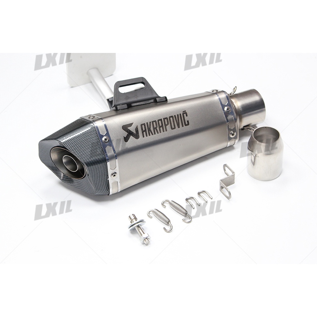 Motorcycle Akrapovic hexa tip Exhaust Muffler Pipe With DB Killer Inlet ...
