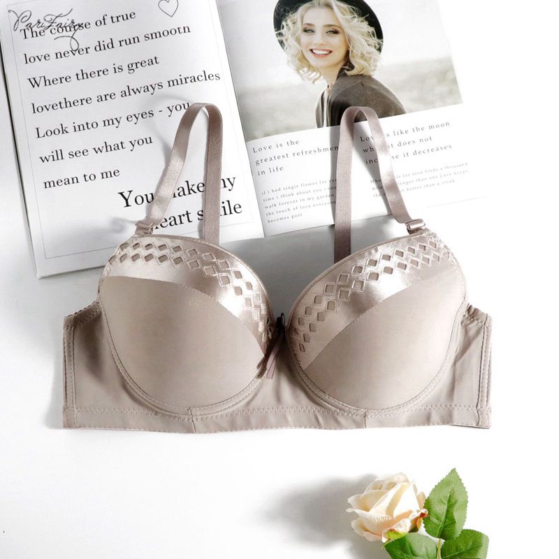 PARIFAIRY bra for woman with wire padded push up bra cup c 38C 40C