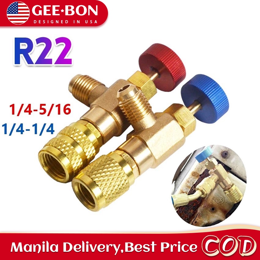GEEBON Safety Valve for Refrigerant Aircon R410A To R22 1/4 inch ...