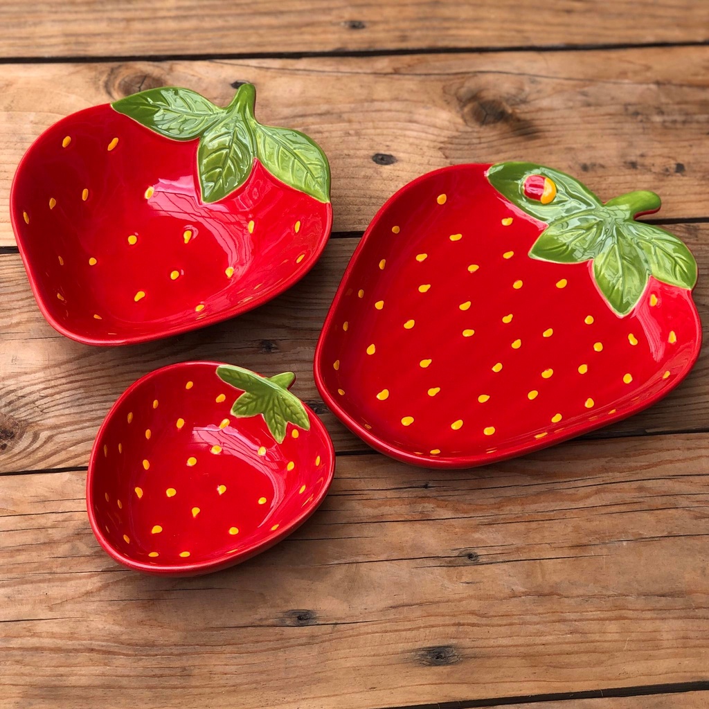 Strawberry Ceramic Plate | Shopee Philippines