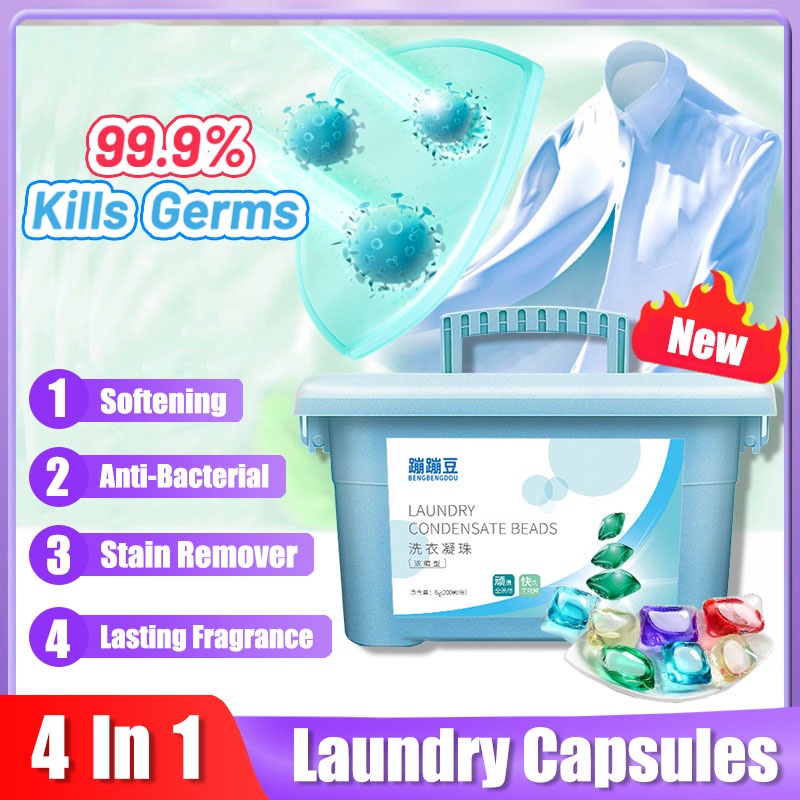 Liquid Laundry Capsules Detergent 100/300pcs Cleaning 4IN1 Pods
