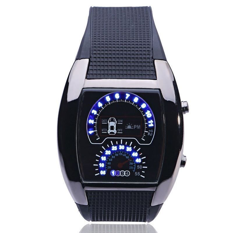 2022 New Concept Racing Car Dashboard Watch Creative Student Junior High School Electronic Male