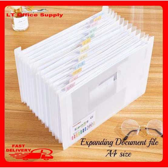 Office student storage classification organ bag expanding document file ...