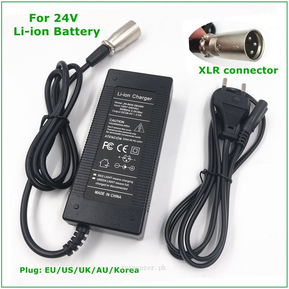 24V E-bike Battery Charger Output Li-ion Battery Charger Series  Lithium Battery Charger XLR Connec