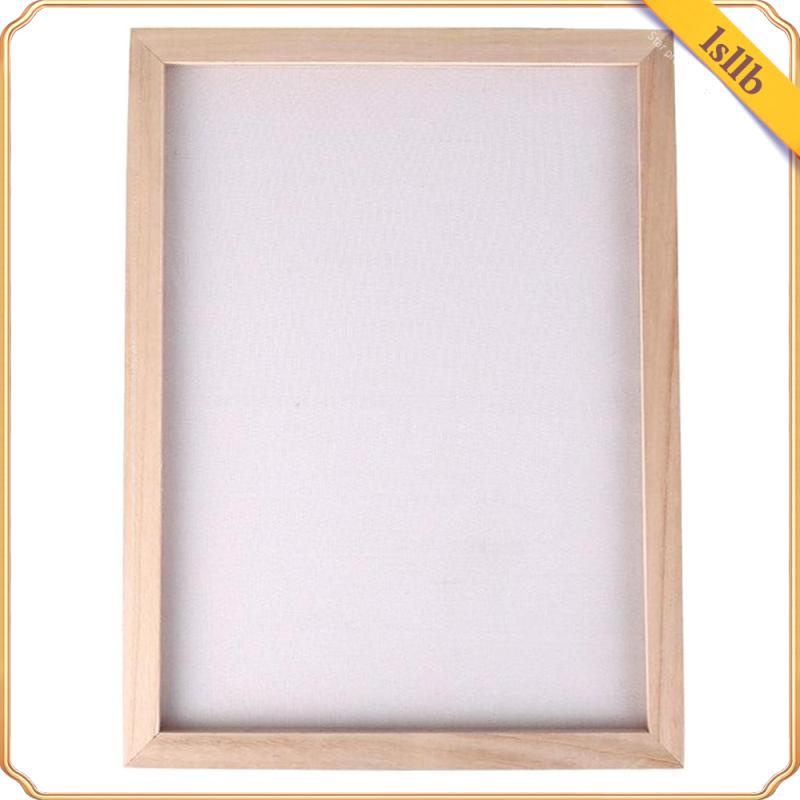 Wooden Deckle Paper Making Mould Frame Screen DIY Handmade Papers