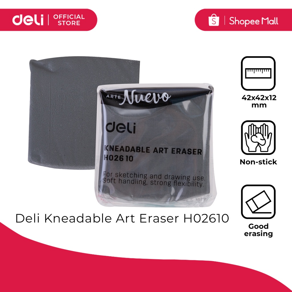 Deli H02610 Kneadable Art Eraser [79H02610] Shopee Philippines