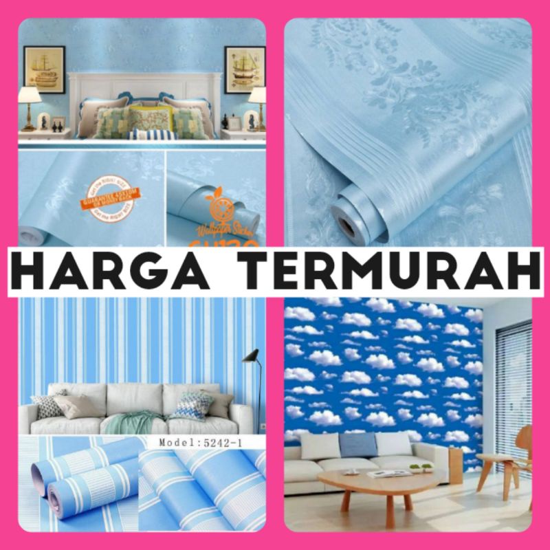 Children's Room Wallpaper Blue Wallpaper Children's Room Wall Wallpaper