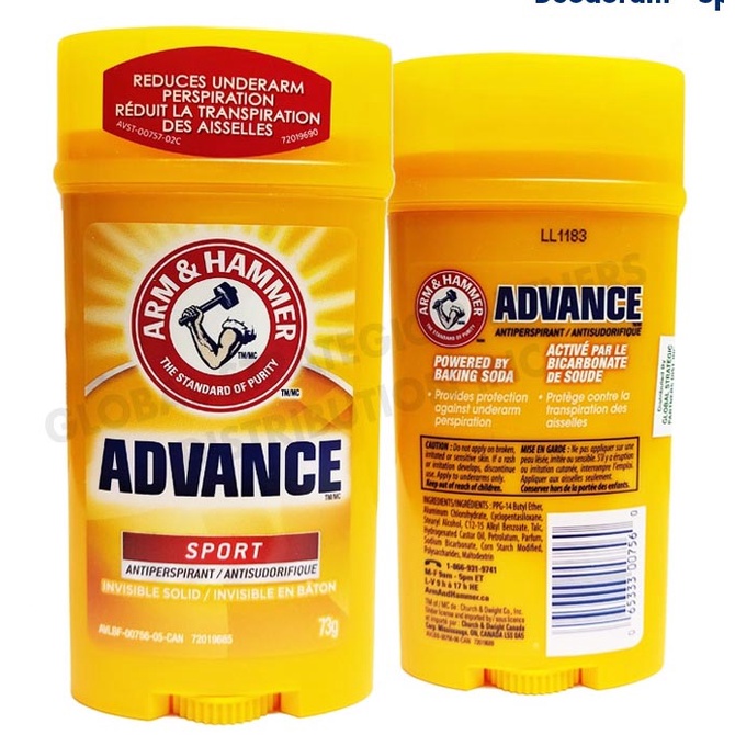 Arm & Hammer Advance Antiperspirant Deo 73g Sport Scent Canada _ALS2127