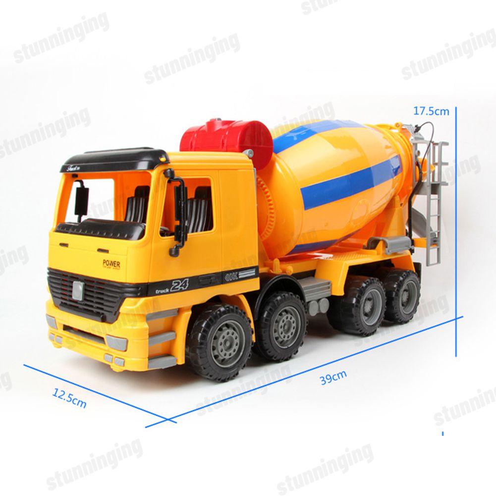 Large Inertial Cement Mixer Simulation Concrete Toy Engineering Vehicle