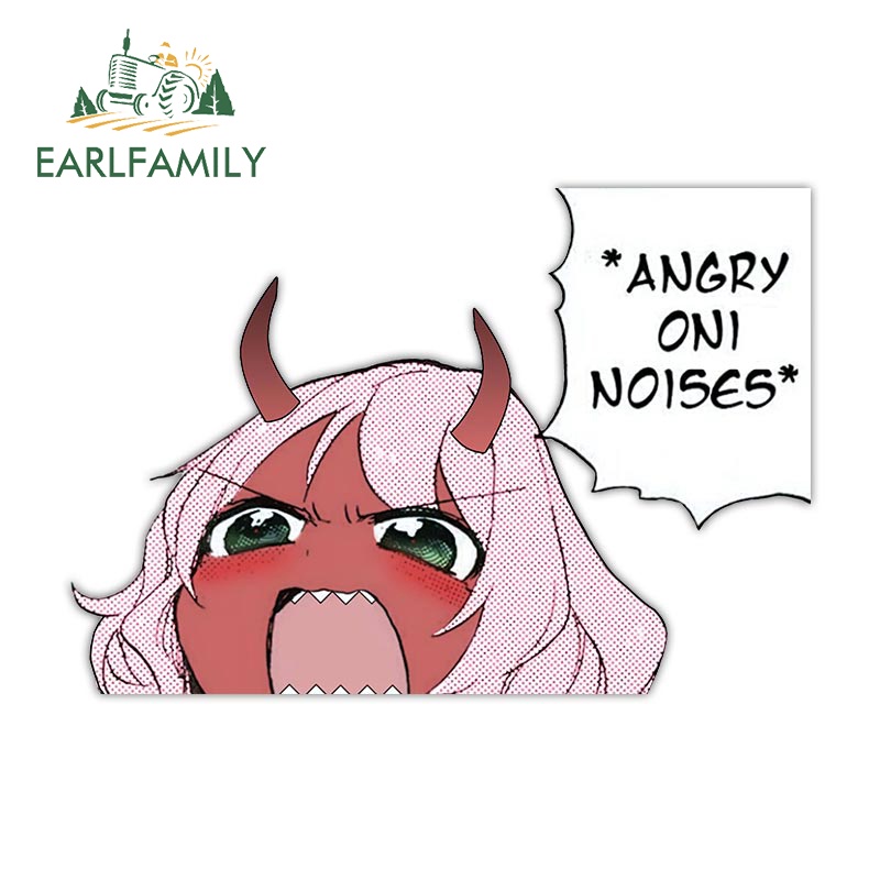 EARLFAMILY 13cm zero two Peeker Car Stickers Trunk Windows Car ...