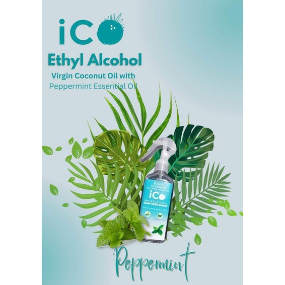 iCo Ethyl Alcohol with Virgin Coconut Oil Moisturizing Sanitizer Spray