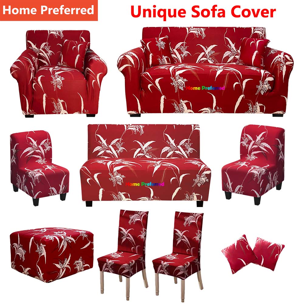 Sofa Cover Set Stretchable 1/2/3/4 Seater Sofa Seat Cover Chair Cover