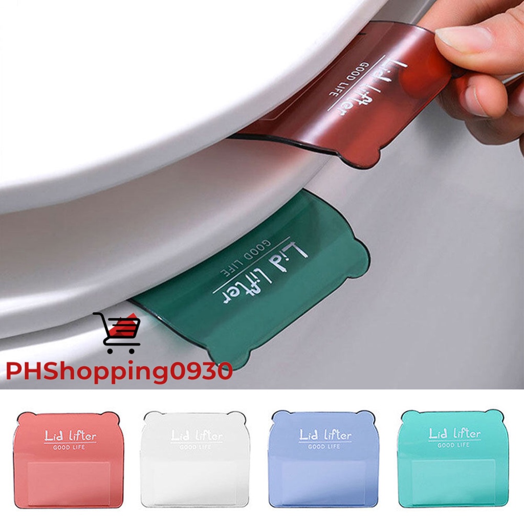 QYZV Portable Toilet SeatHandle Lifting Device Transparent Toilet Seat