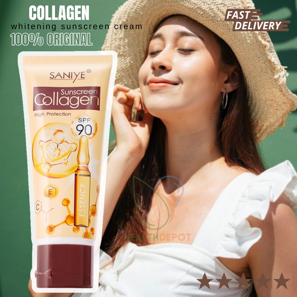 EFFECTIVE SANIYE Collagen Sunscreen SPF 90 High Protection Sunscreen ...