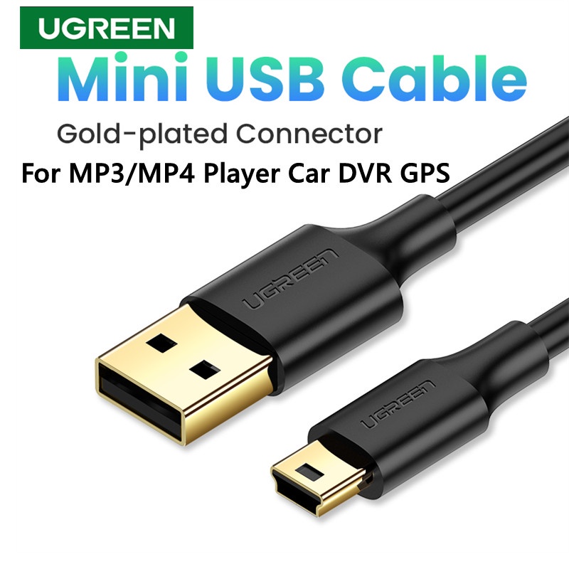 Ugreen Mini USB To USB Fast Data Charger Cable for MP3/MP4 Player Car