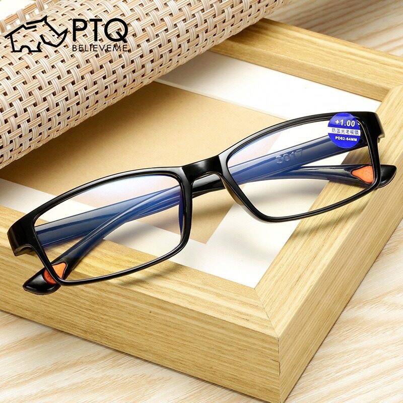 Anti Blue Ray Reading Glasses Tr90 Eyewear Glasses Resin Hd Reading Glasses Ptq Shopee Philippines