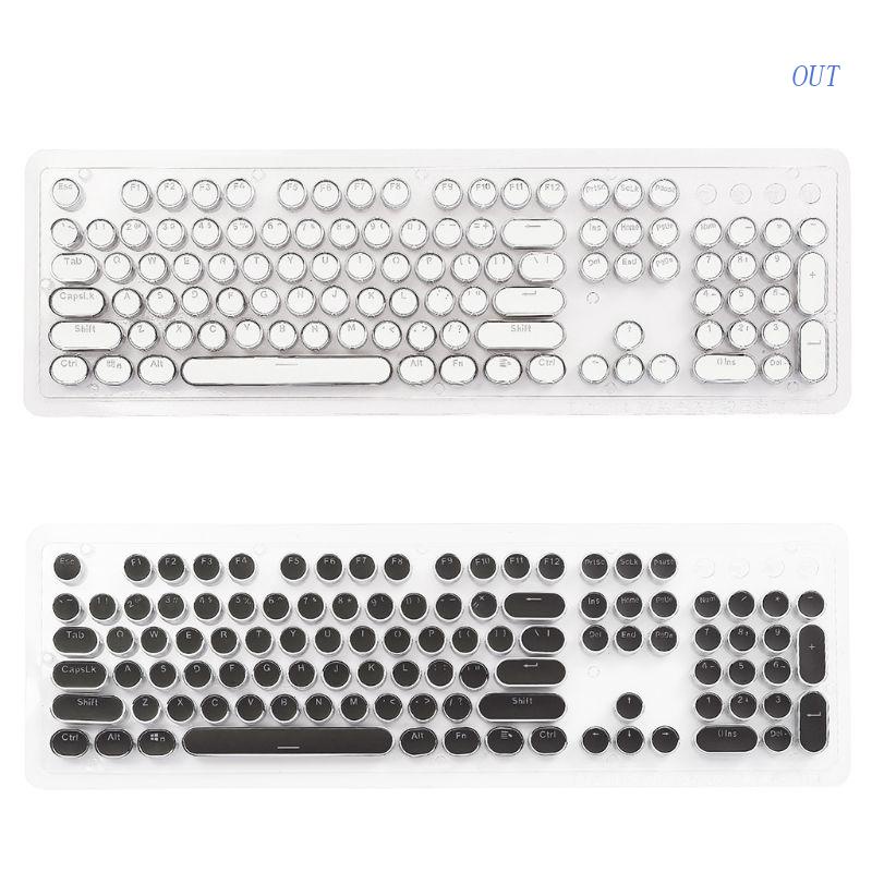 OUT Retro Mechanical Keyboard Dot Typewriter Wireless Keyboards 87