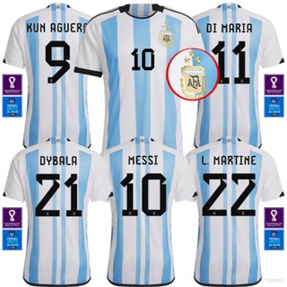 Lionel Messi Argentina Three Star 22/23 Home Jersey - Mik Shop