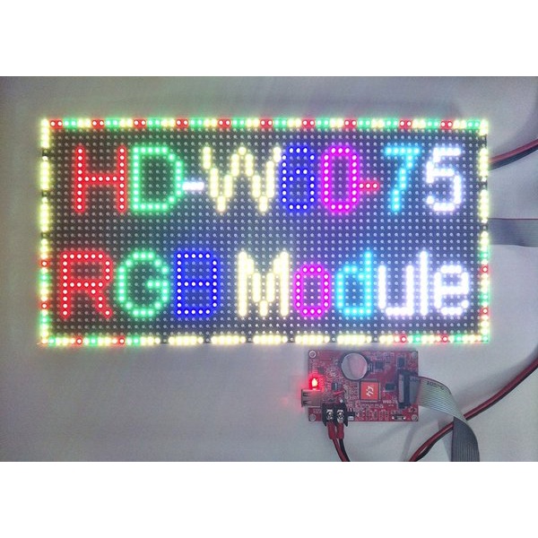 Controller Running Text Rgb Led Hd W60 75 Full Color Wifi Usb Hub75