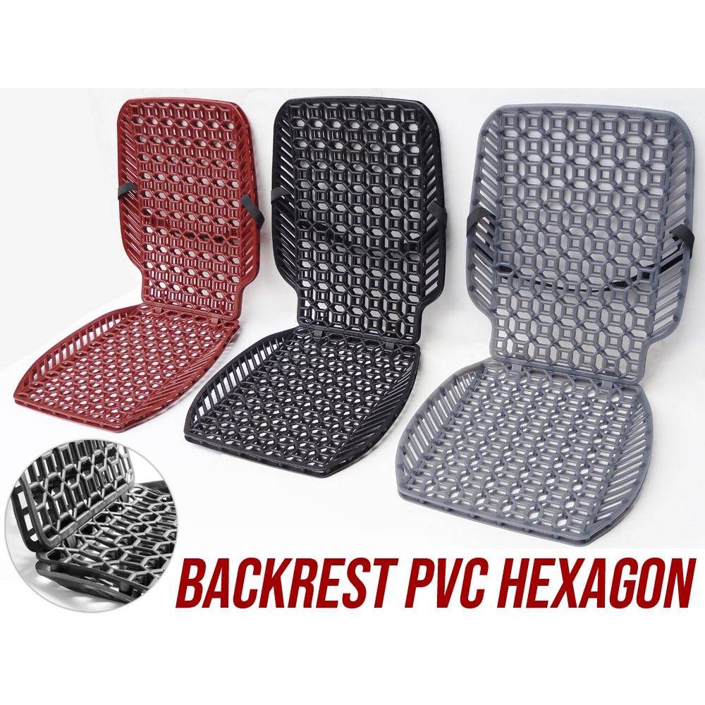 Backrest PVC Hexagon Comfy (back and seat combination) | Shopee Philippines
