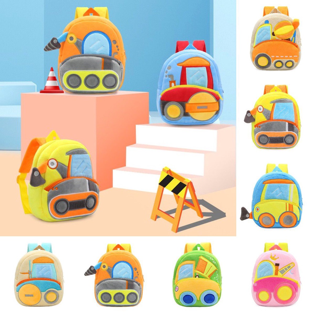 Ready Stock !!! engineering vehicle Toddler Excavator Backpack Kids ...