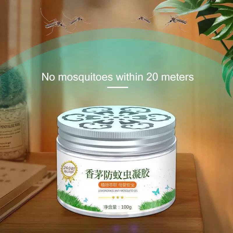 120g Mosquito Repellent Gel Plant Citronella Nontoxic Cream Safe for