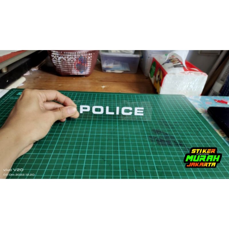 POLICE STICKERS CUTTING STICKER TRANSPARENT LOGO ETC | Shopee Philippines