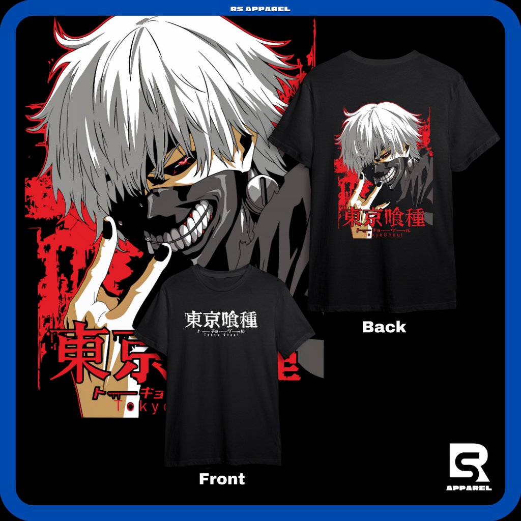 T-shirt Tokyo Ghoul Ken Kaneki - Maglia Anime Giapponese - Gildan 5000 - Tutte Le Taglie