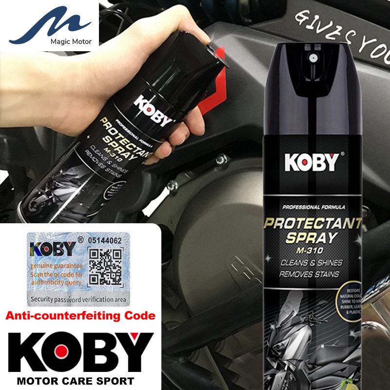 Original KOBY Protectant Spray Motorcycle Parts Cleans Shines Protects