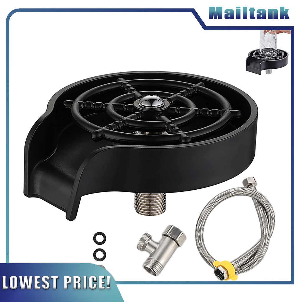 Bottle Washer Kit Kitchen Sink Glass Rinser Cleaner Attachment Accessory for Kitchen Faucet