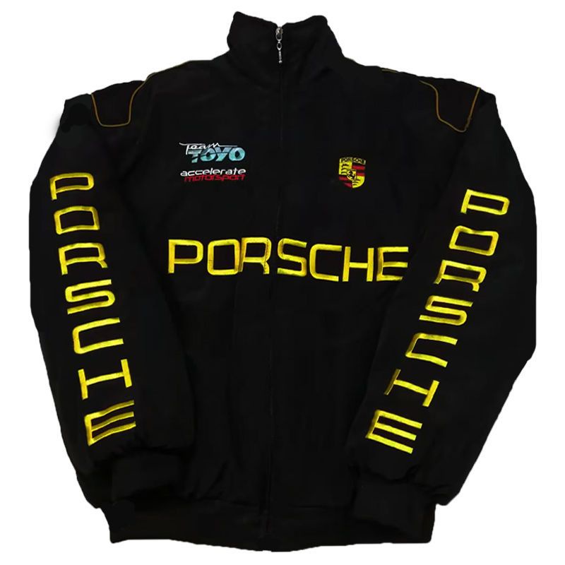 F1 Porsche Racing Cycling Embroidery Jackets Male Female Outdoor Cotton ...