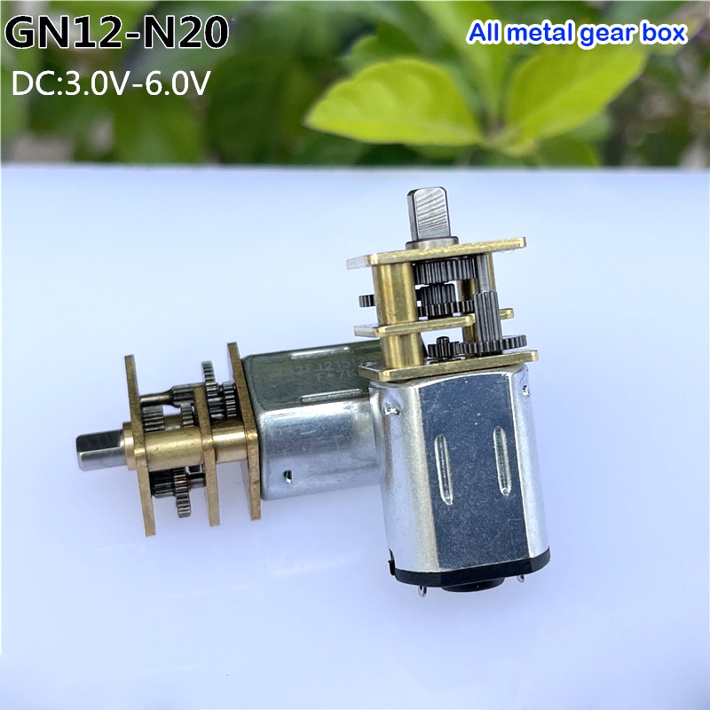 Dc 6v 200rpm Reduction Gearbox Slow Speed Electric Gear Motor With Gearwheel Dc