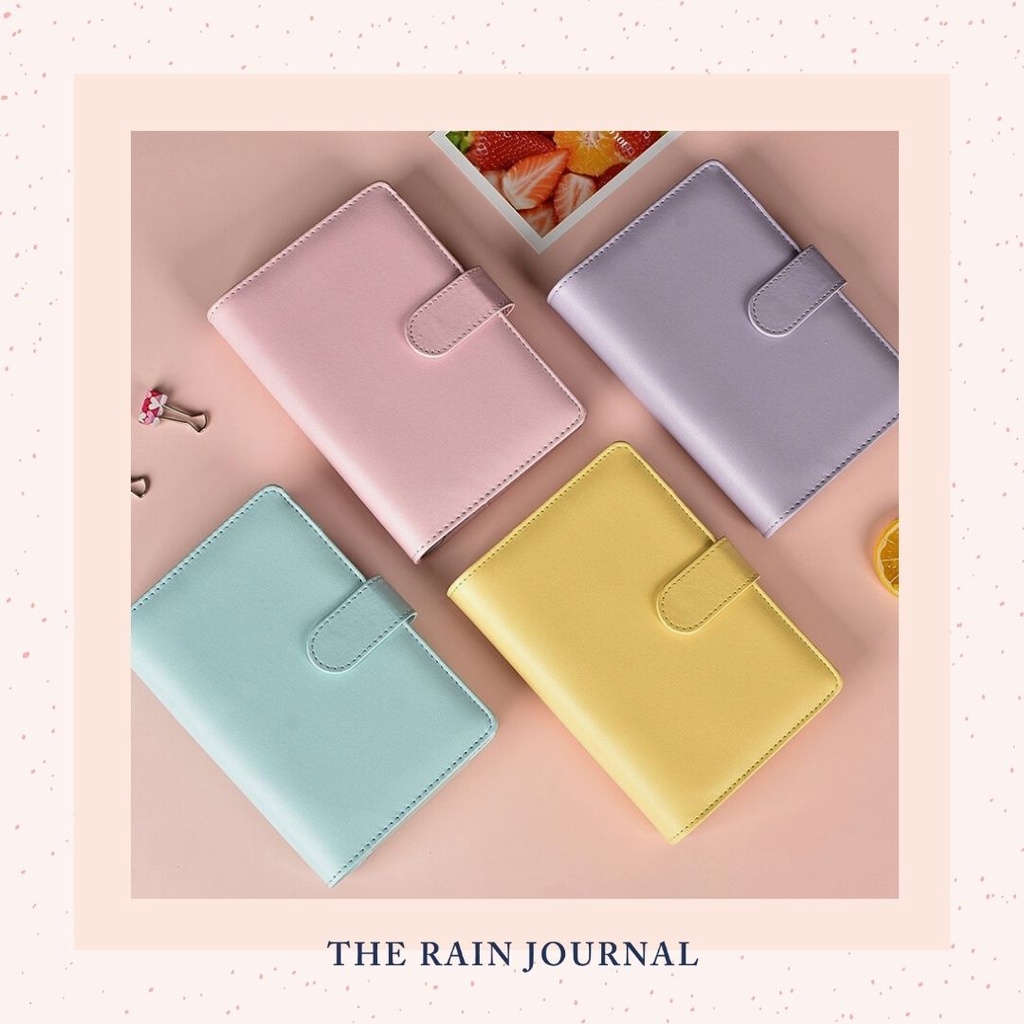 Macaroon 6-Ring Binder in A5 and A6 sizes, Pastel Colors, PU Leather ...