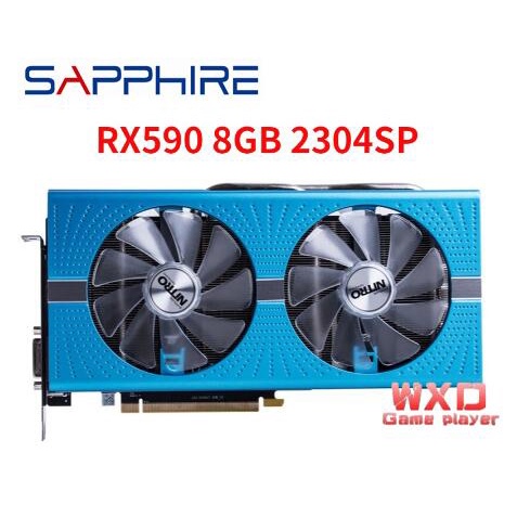 Used SAPPHIRE RX 590 8GB Graphics Cards GPU Radeon RX590 RX590 GME 8GB ...