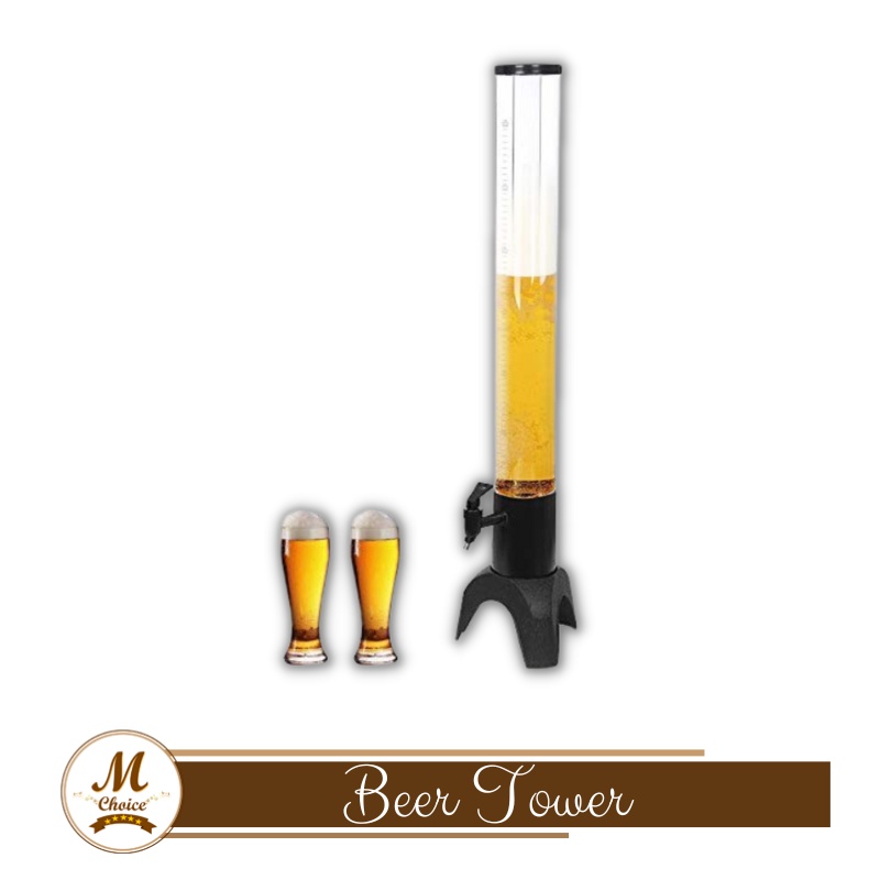 3L Beer Tower/ Squad Beer Tower/ Clear Beverage Tower Dispenser