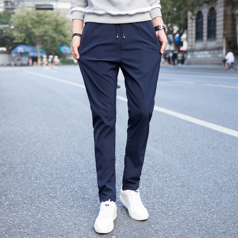 New Korean Men's Plus Size Jogging Pants Stretchable Casual Pants