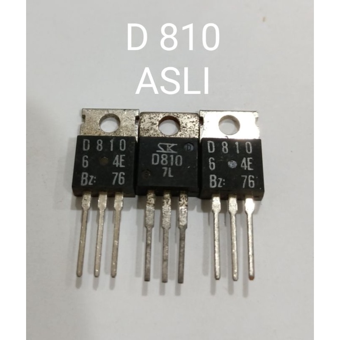 ORIGINAL TRANSISTOR D 810, ACCORDING TO PICTURE (GOOD QUALITY) | Shopee ...
